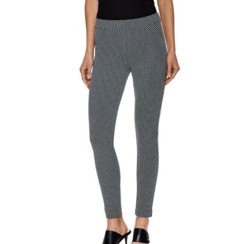 THEORY adbelle k skinny pants in claymont black white size S
